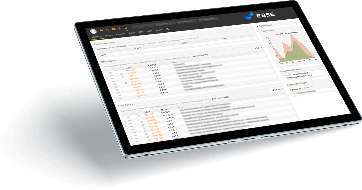 Ease - Ihr Ansprechpartner für Cloud, Ticketsysteme und weitere IT Lösungen